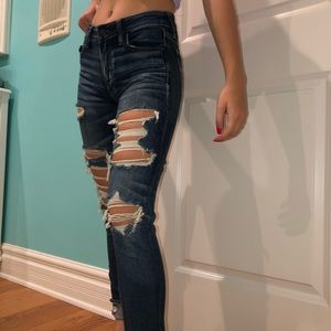 American Eagle ripped jeans